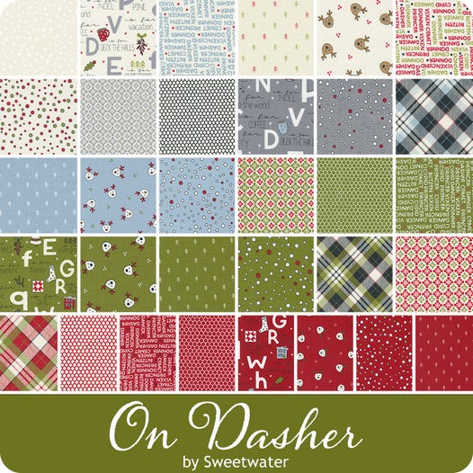 On Dasher Layer Cake by Sweetwater for Moda