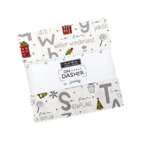 On Dasher Charm Pack by Sweetwater for Moda