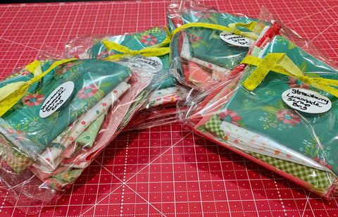Strawberry Lemonade scrap bags by Sherri & Chelsi for Moda