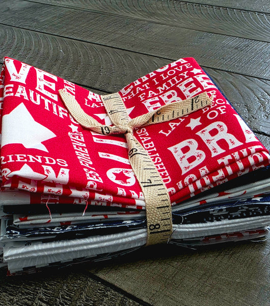 Celebrate America Red, White & Blue FQ Bundles