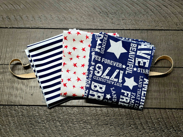 Celebrate America Red, White & Blue FQ Bundles