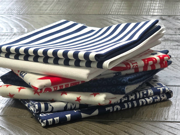 Celebrate America Red, White & Blue FQ Bundles