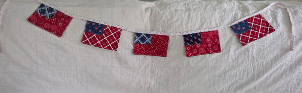 Patriotic American Flag banner handmade