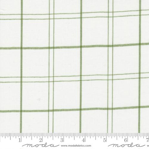 Merry Little Christmas Wovens White Green Checks and Plaids by Bonnie & Camille for Moda