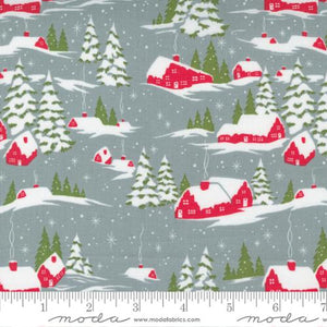 Merry Little Christmas Grey Snowed In by Bonnie & Camille for Moda