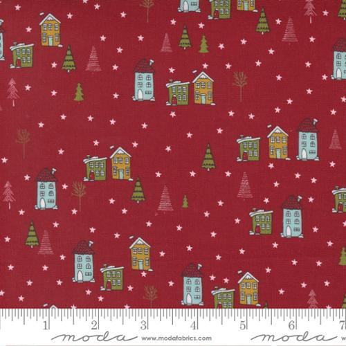 Snowkissed Red Christmas Houses Sweetwater for Moda
