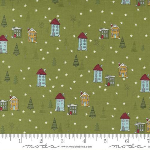 Snowkissed Pine Christmas Houses Sweetwater for Moda