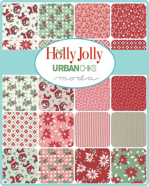 Holly Jolly Fat Quarter Bundle by Urban Chiks for Moda