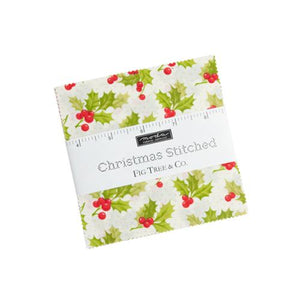 Christmas Stitched Mini Charm Pack by Fig Tree Quilts for Moda
