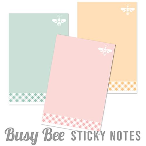 Busy Bee Sticky Notes by Its Sew Emma