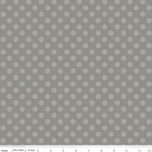Snowed In Sketched Dots Gray by Heather Peterson for Riley Blake Designs