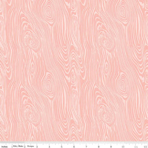 Glamp Camp Wood Grain Pink by My Mind's Eye for Riley Blake Designs