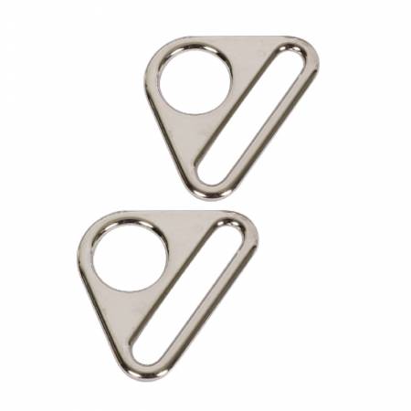 Triangle Ring Flat Nickel Set of Two