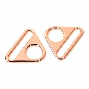 Two Triangle Rings 1 1/2" Rose Gold