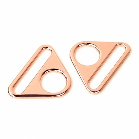 Two Triangle Rings 1 1/2" Rose Gold