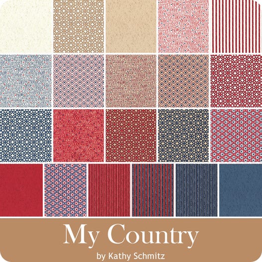 My Country Mini Charm Pack by Kathy Schmitz for Moda
